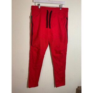 True Rock Pants Y2K Hip Hop Streetwear Skater Grunge Casual Red Men's Size Large